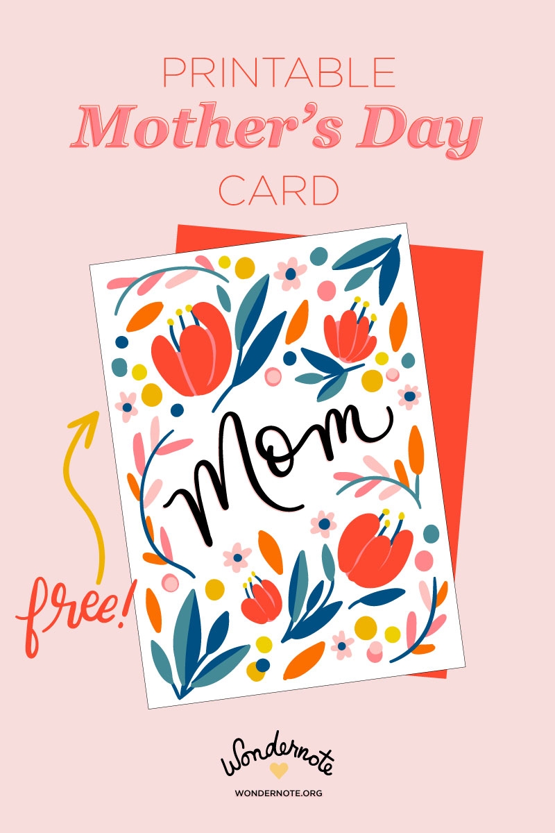 FREE Printable DIY Mother s Day Card Wondernote FREE Printable DIY Mother s Day Card Wondernote