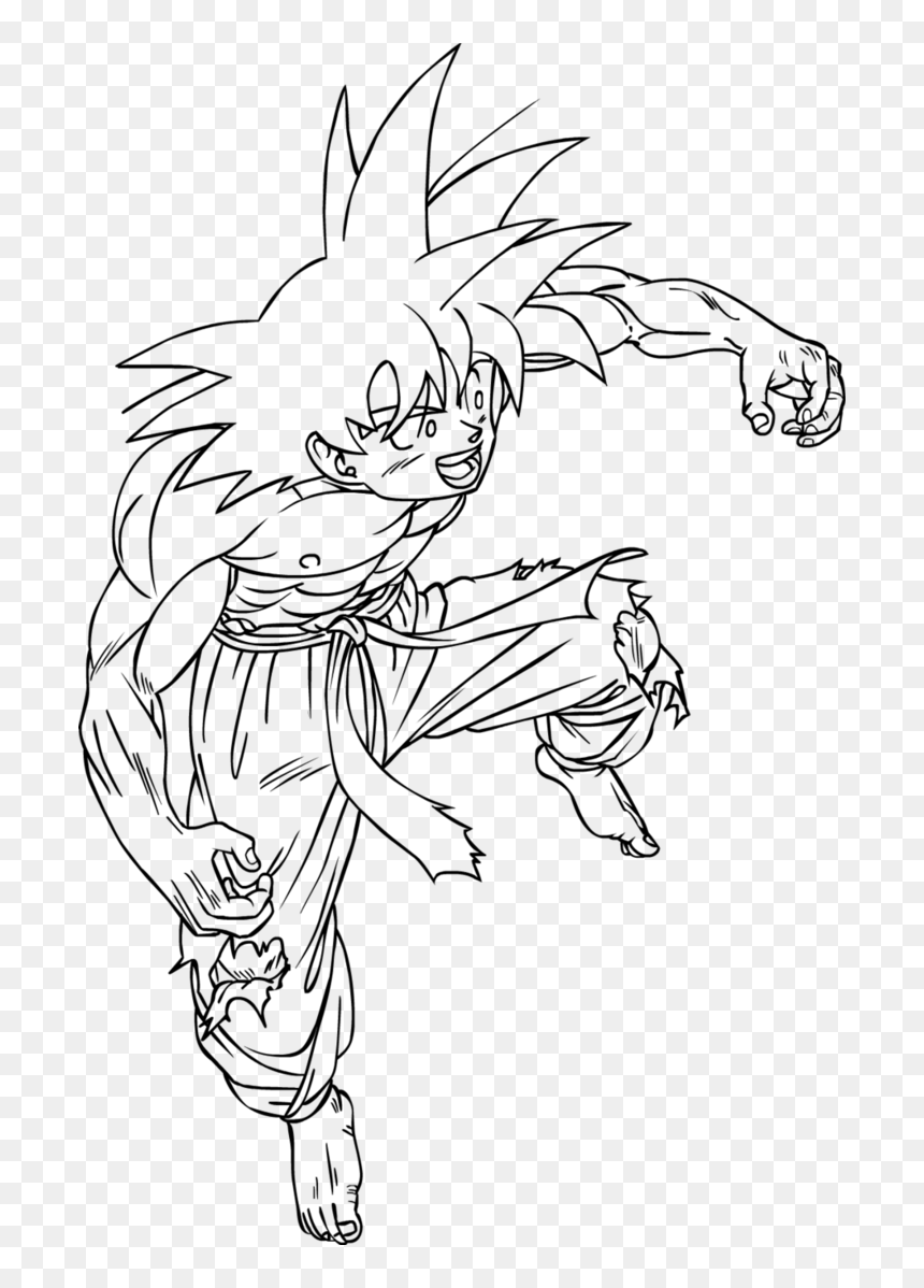 Free Printable Dragon Ball Z Coloring Pages For Kids Dragon Ball Z Coloring HD Png Download Vhv