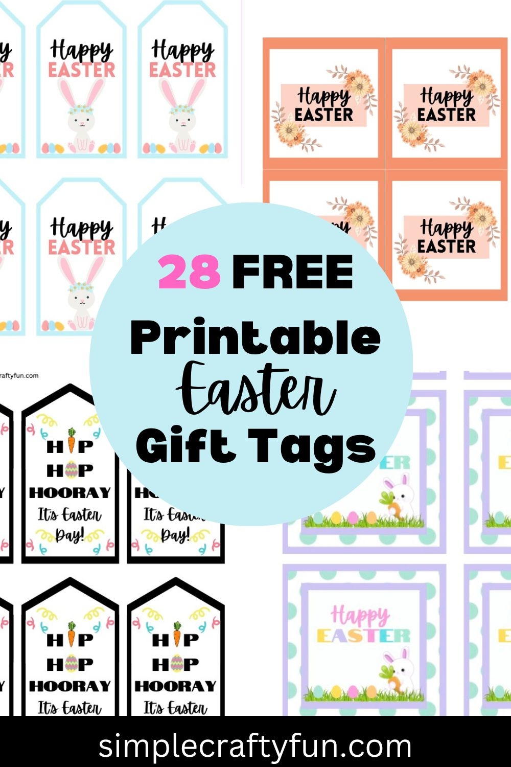 Free Printable Easter Gift Tags 28 Unique Designs 