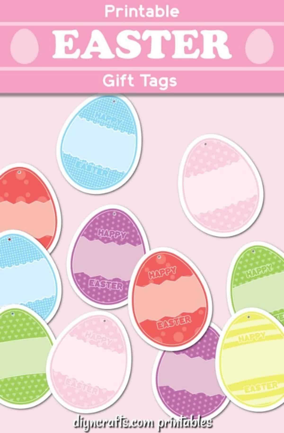 Free Printable Easter Gift Tags For Gifts And Baskets DIY U0026 Crafts