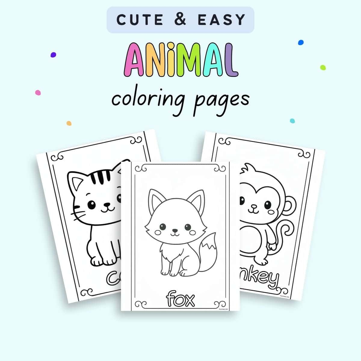 animal coloring pages printable