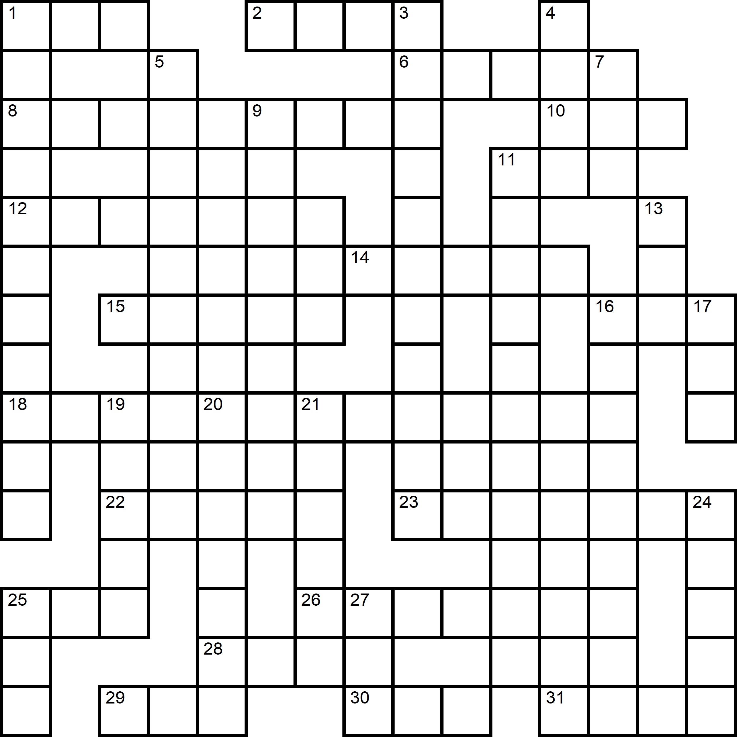 free easy crossword puzzles printable