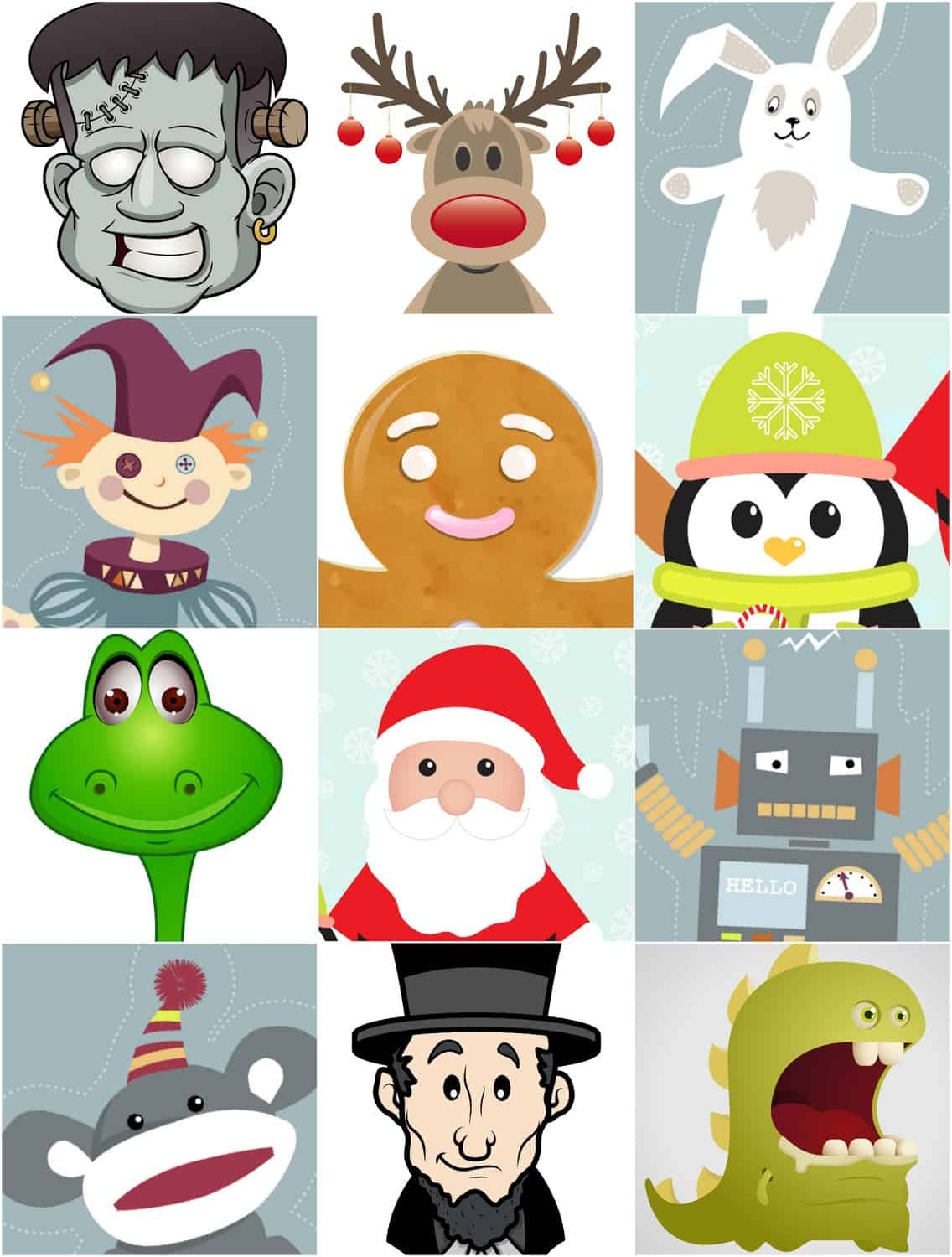 Free Printable Elf On The Shelf Masks