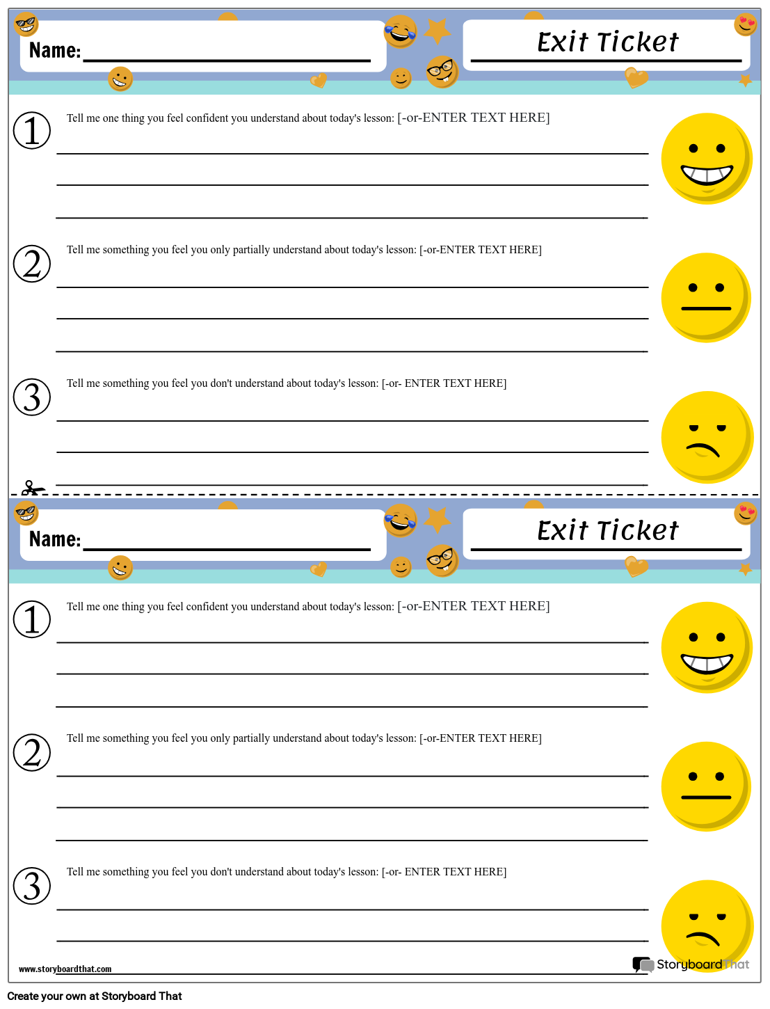 Free Printable Exit Tickets Customize Easily In 2025