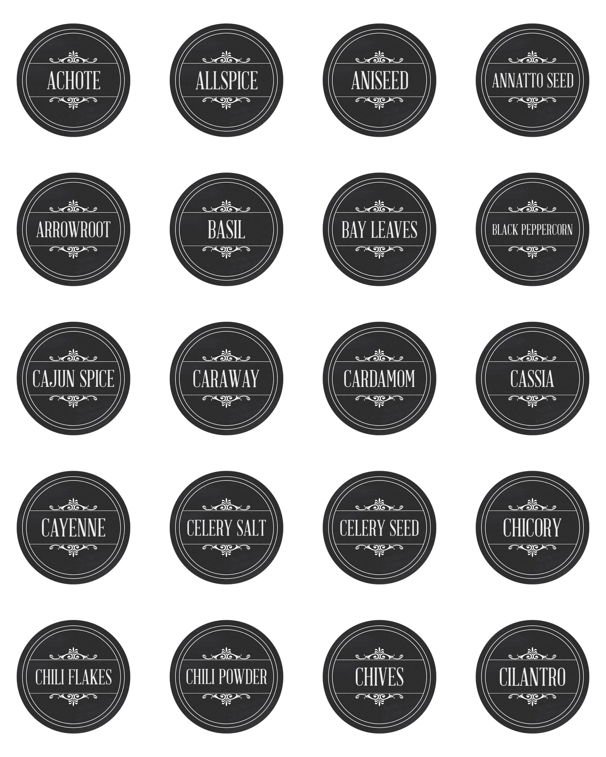 Free Printable Farmhouse Herb And Spice Labels The Cottage Market Free Printable Farmhouse Herb And Spice Labels The Cottage Market