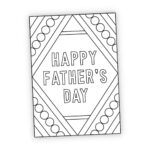 Free Printable Father s Day Card To Color The Craft at Home Family