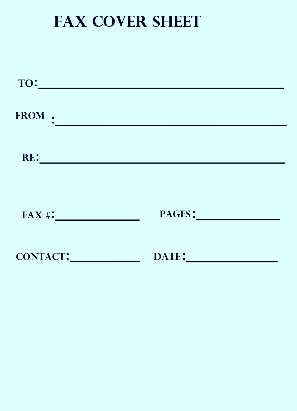 Free Printable Fax Cover Sheet PDF Printerfriendly