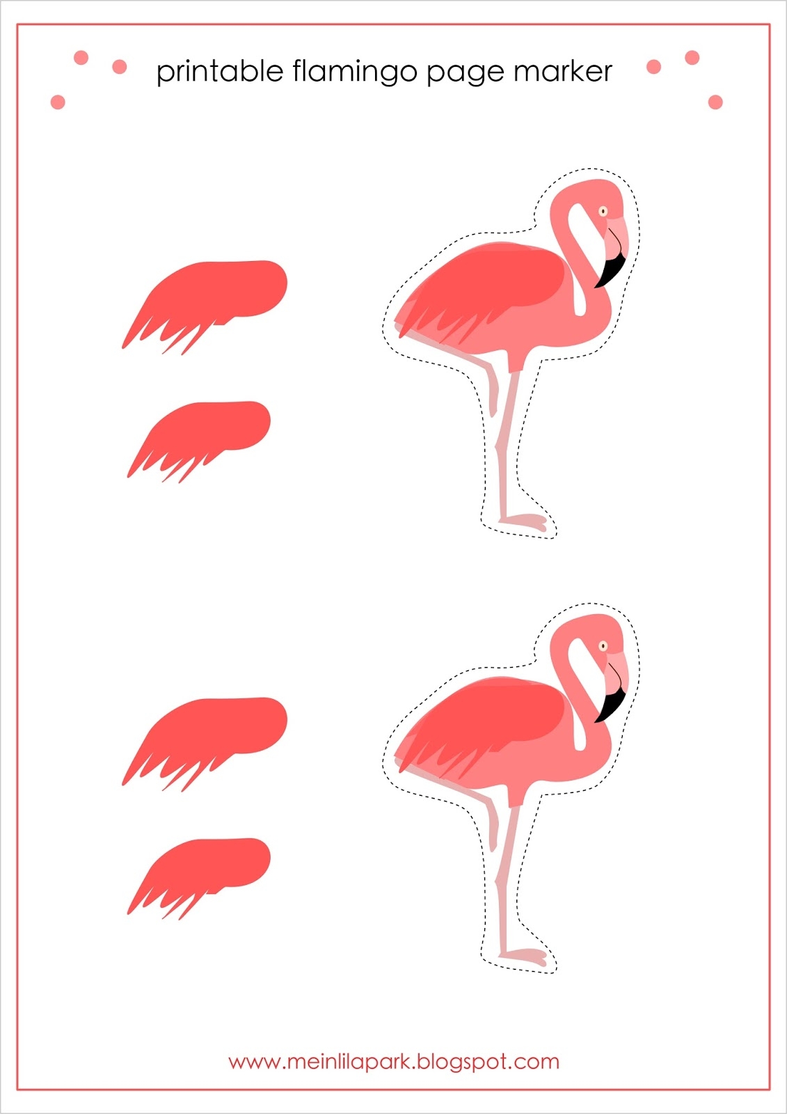 free printable flamingo template