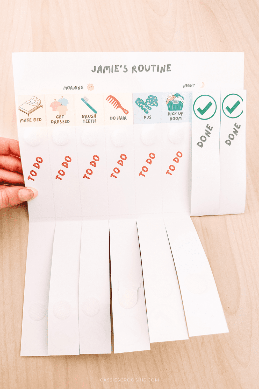 morning routine chart printable
