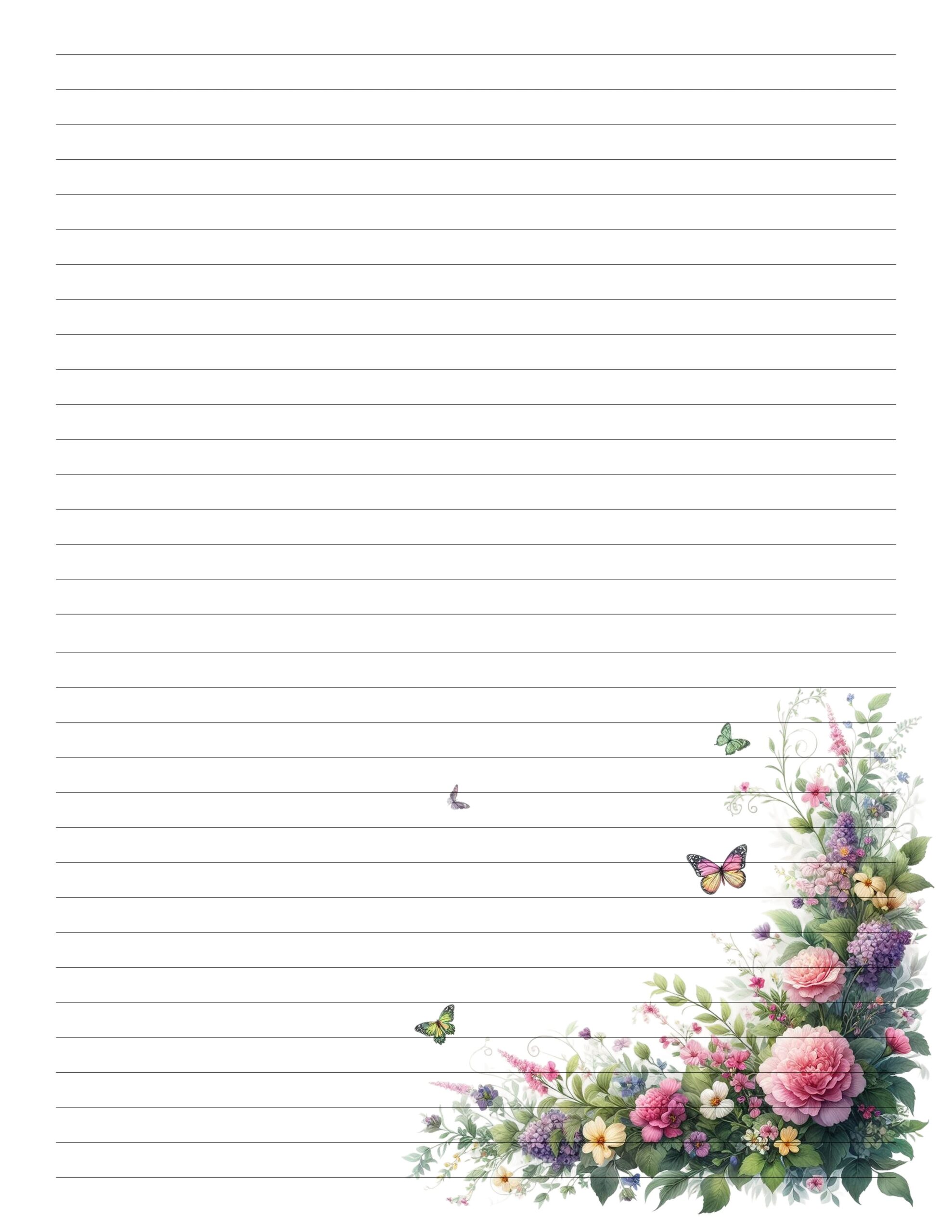 Free Printable Floral Stationary The Cottage Market Free Printable Floral Stationary The Cottage Market