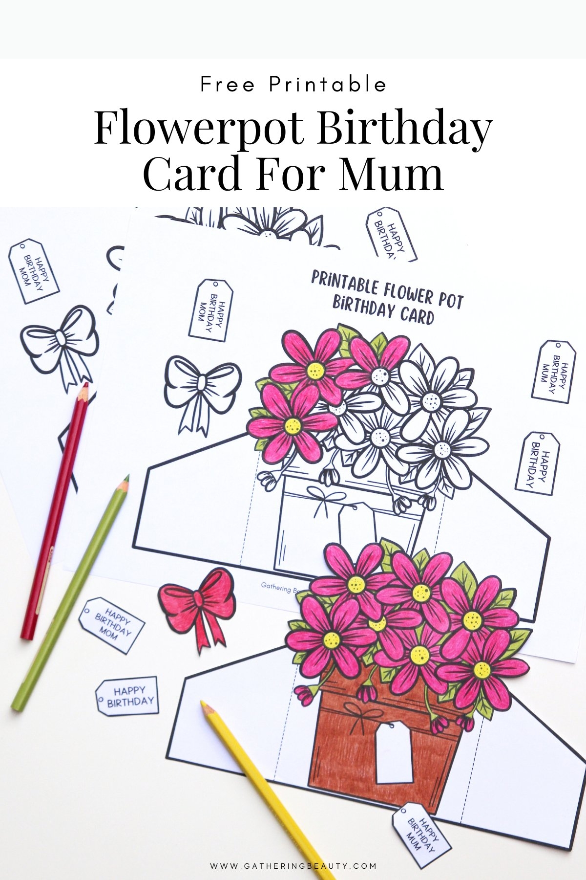 Free Printable Flowerpot Birthday Cards For Mum Gathering Beauty Free Printable Flowerpot Birthday Cards For Mum Gathering Beauty