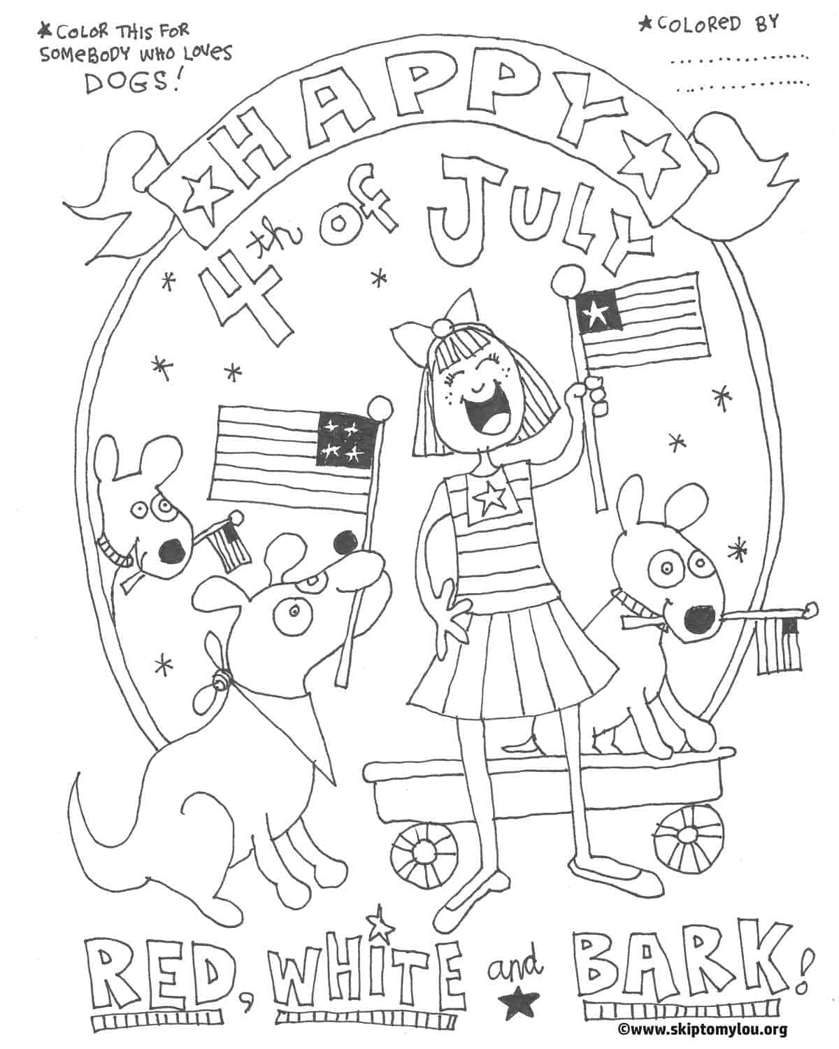 4th of july coloring pages printable