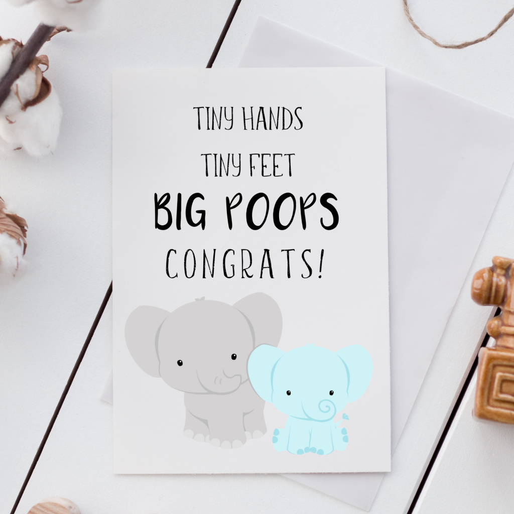 free printable baby shower cards