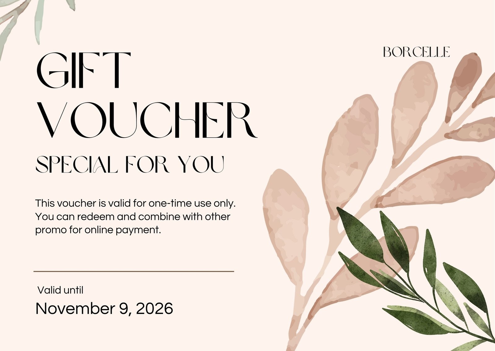 Free Printable Gift Certificate Templates To Customize Canva