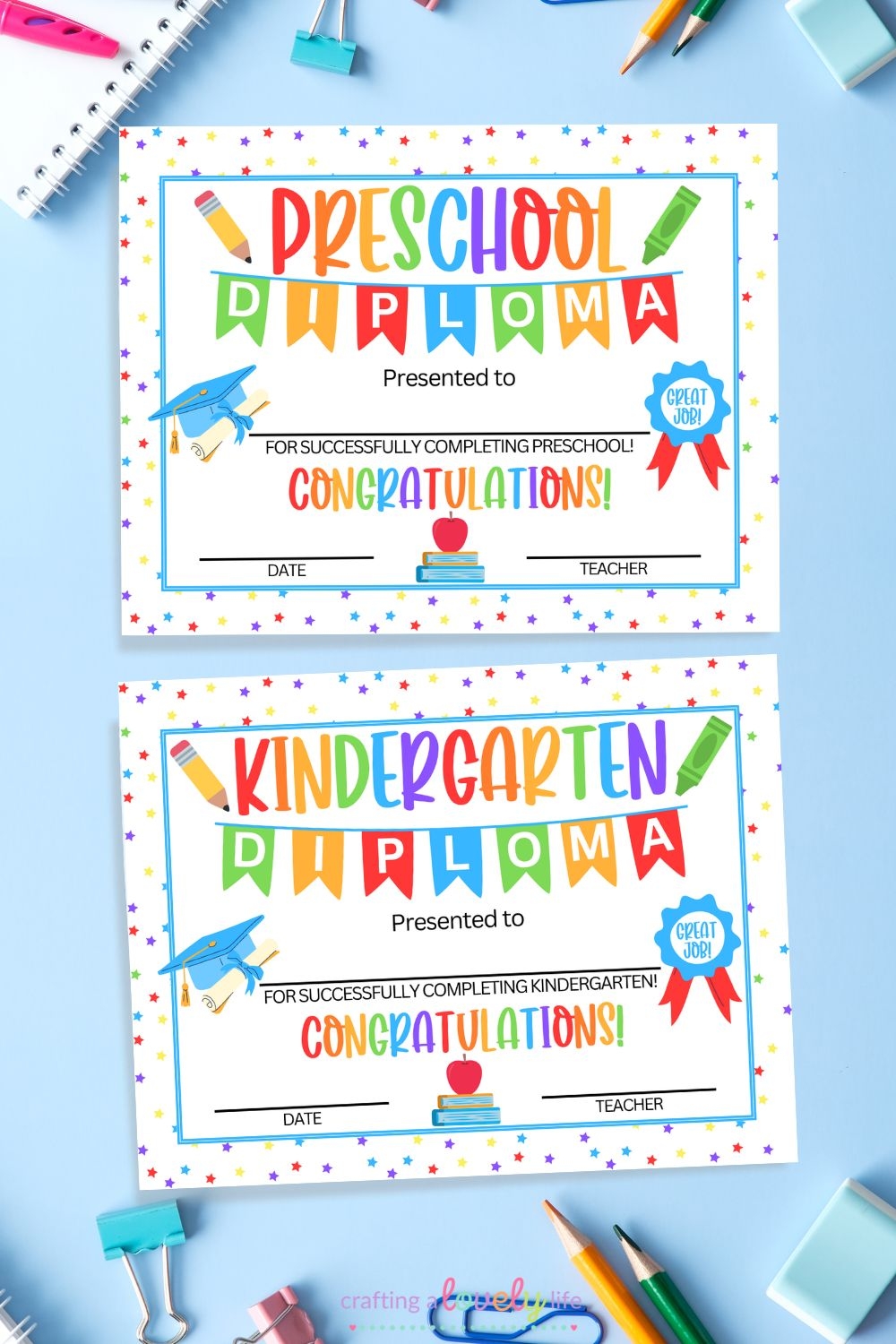 free printable preschool graduation certificates
