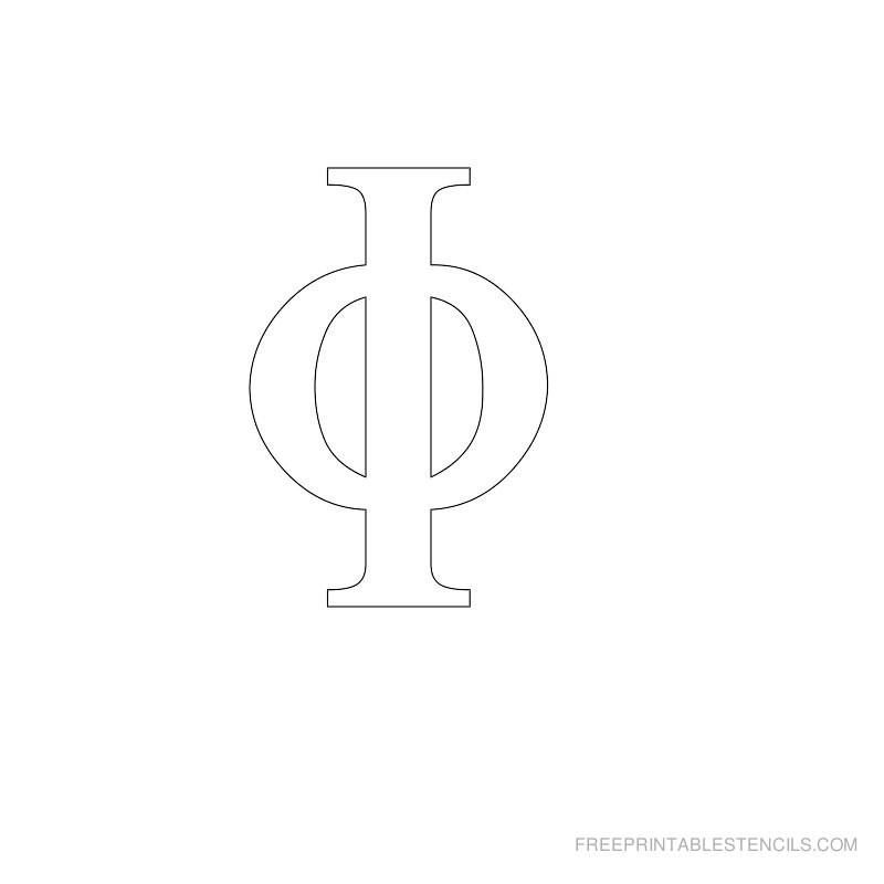 Free Printable Greek Letter Stencils Worksheets Library