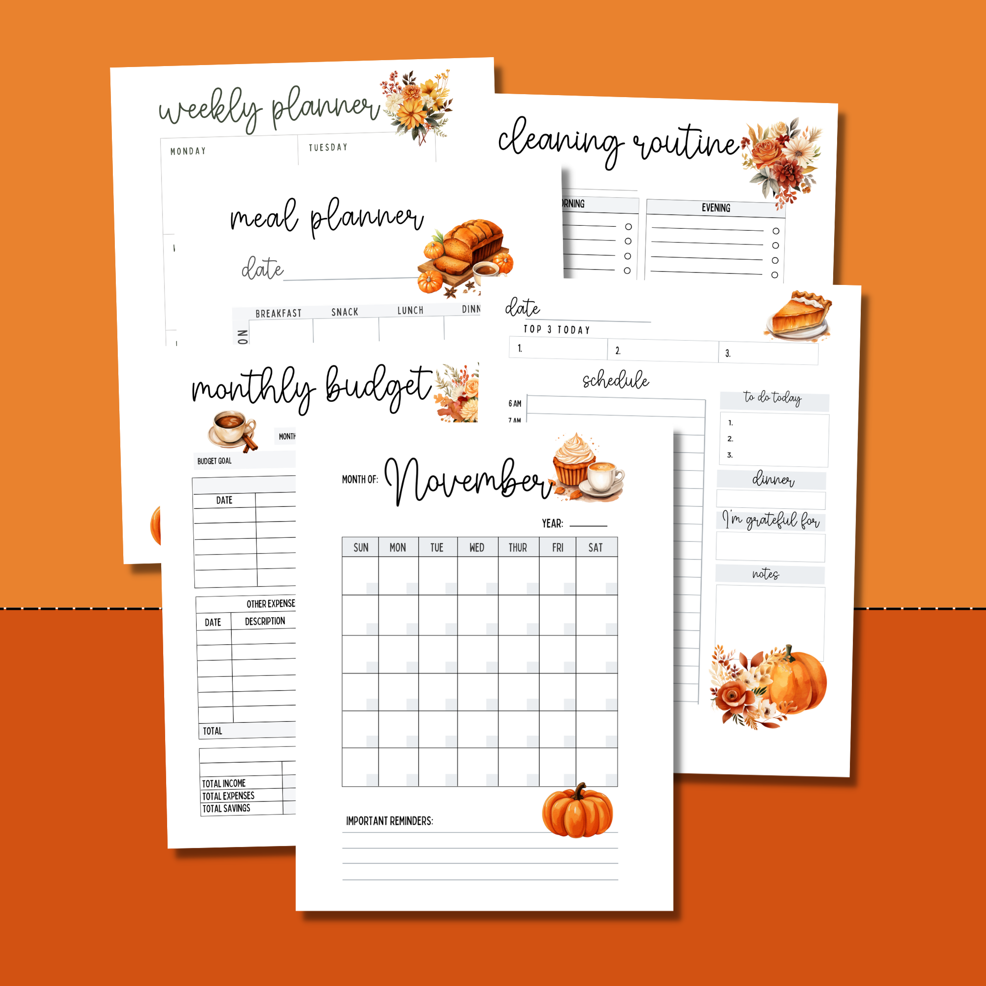 Free Printable Half Size Monthly Calendar For Your A5 Planner 