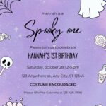 Free Printable Halloween Birthday Invitation Templates Canva
