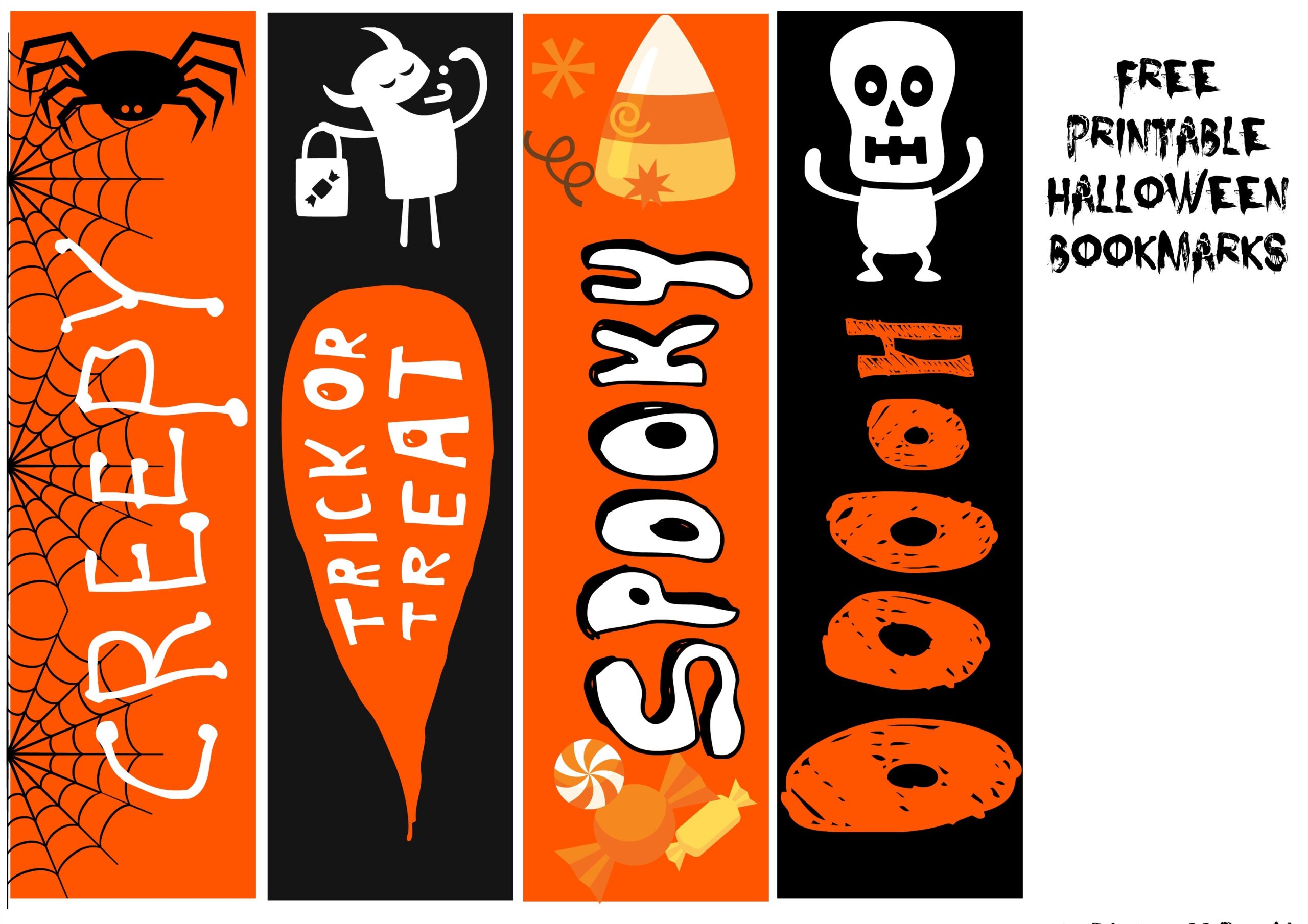 FREE Printable Halloween Bookmarks Onion Rings U0026 Things