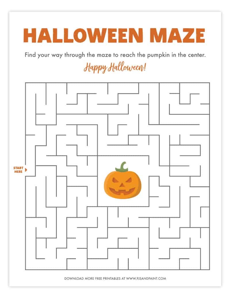printable halloween activities for kids
