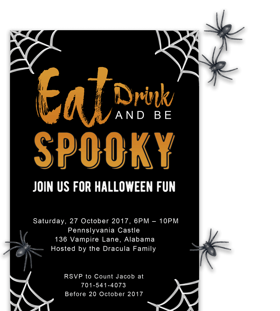 free printable halloween invitations for adults
