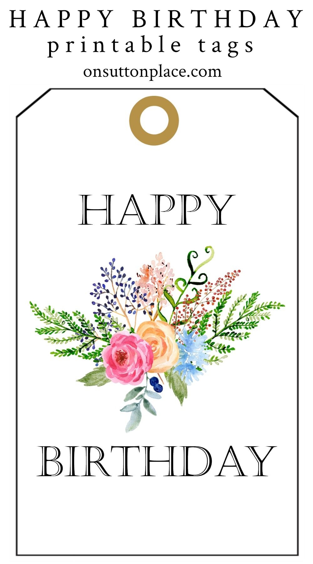 Free Printable Happy Birthday Labels Printable Party Favors