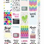 Free Printable Happy Planner TV U0026 Movie Stickers Fab Frugal Mama