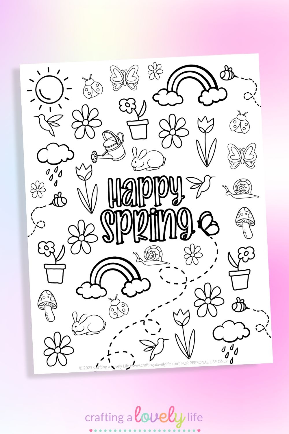 printable spring coloring pages