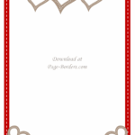 Free Printable Heart Border Customize Online Or Download As Is Worksheets Library