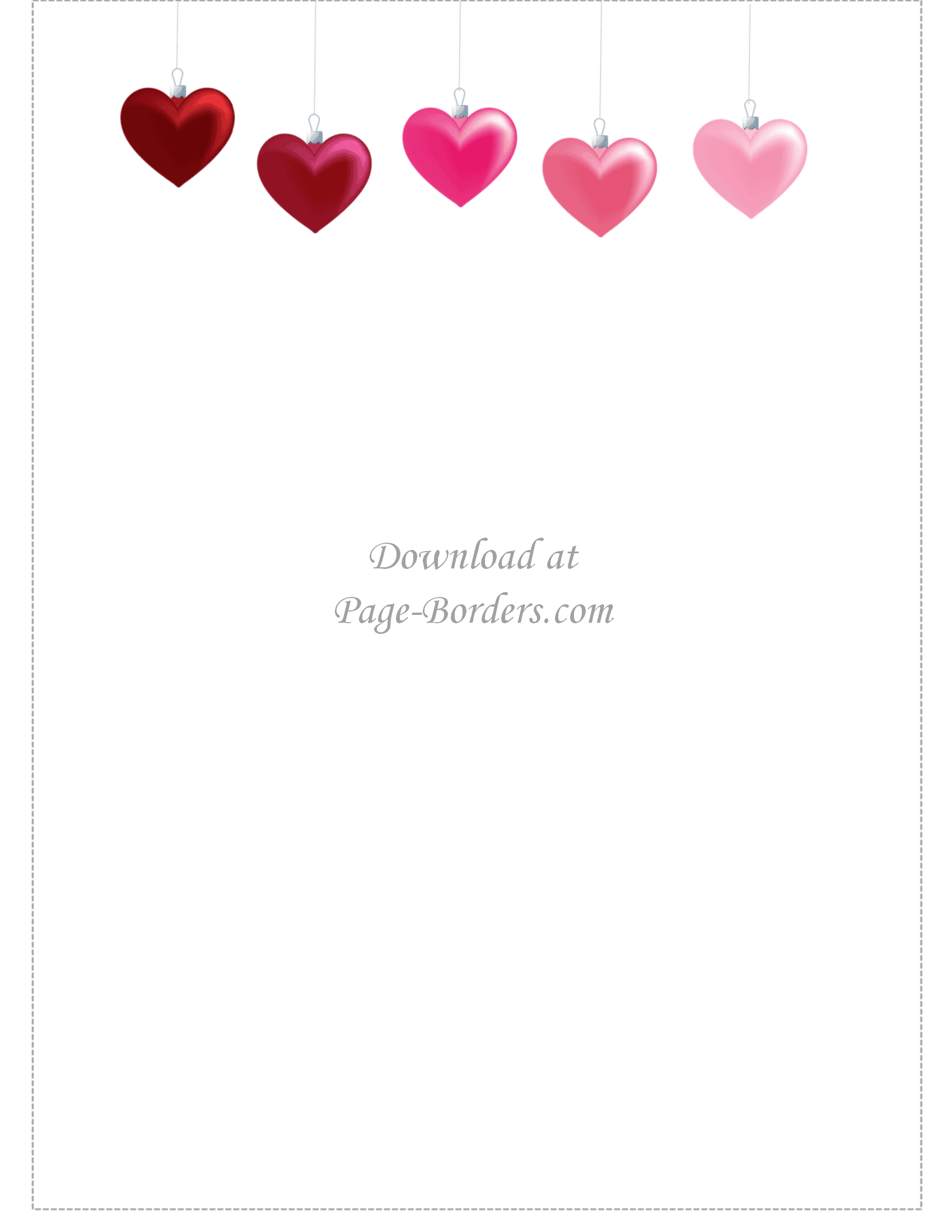 Free Printable Heart Border Customize Online Or Download As Is
