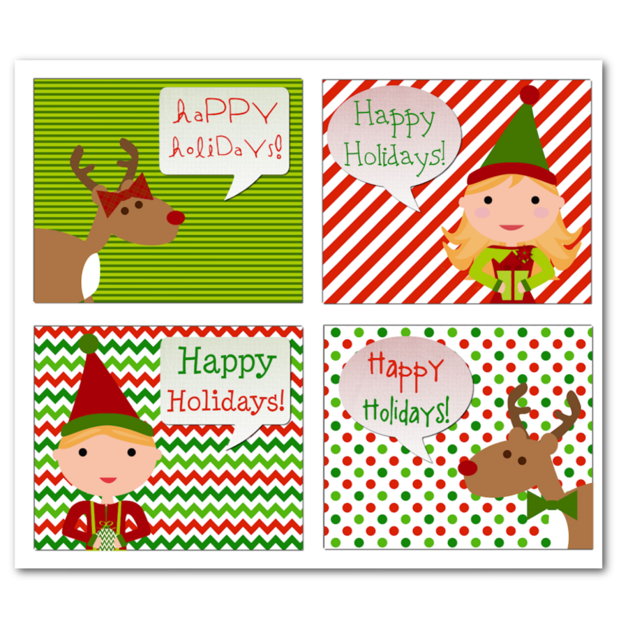 Free Printable Holiday Gift Tags