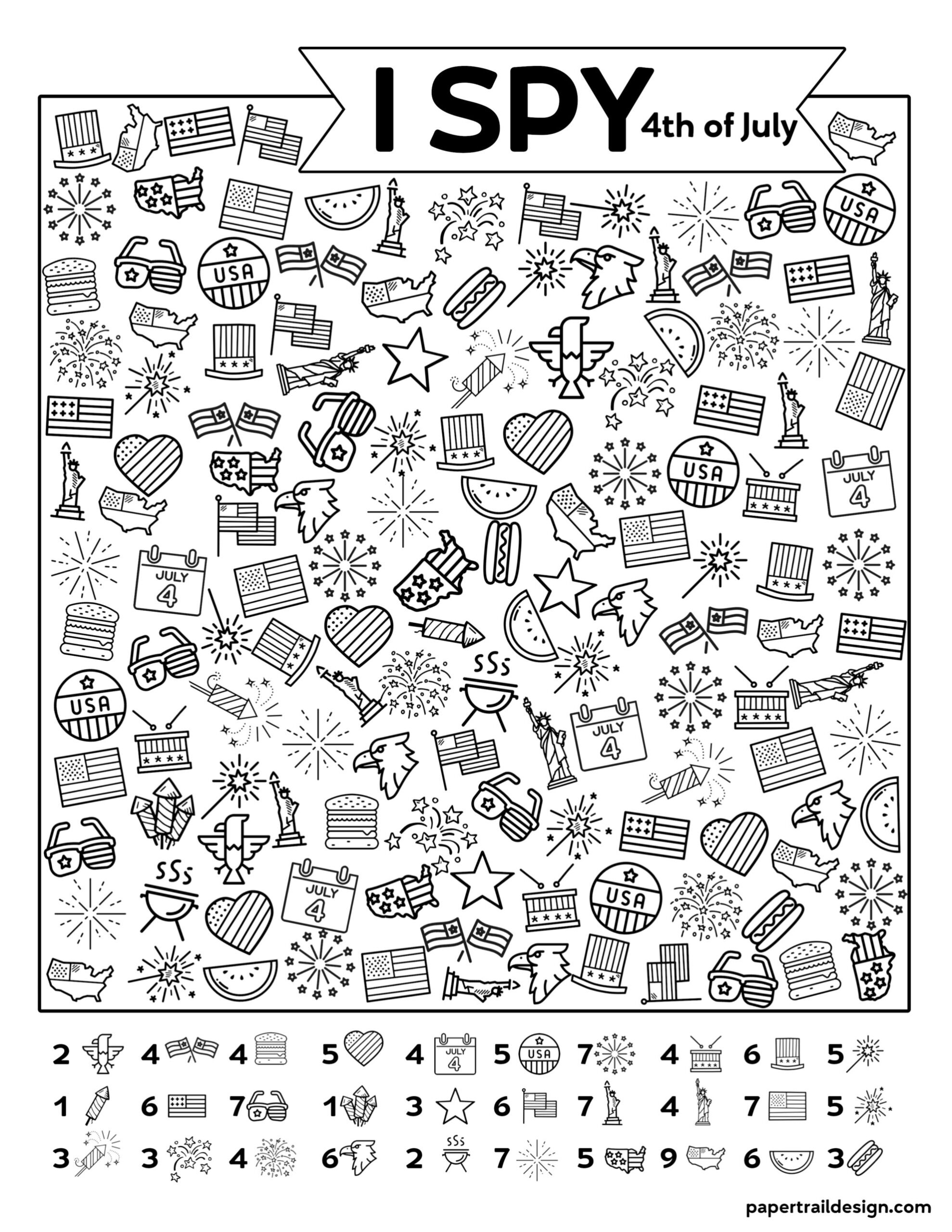 free printable 4th of july worksheets