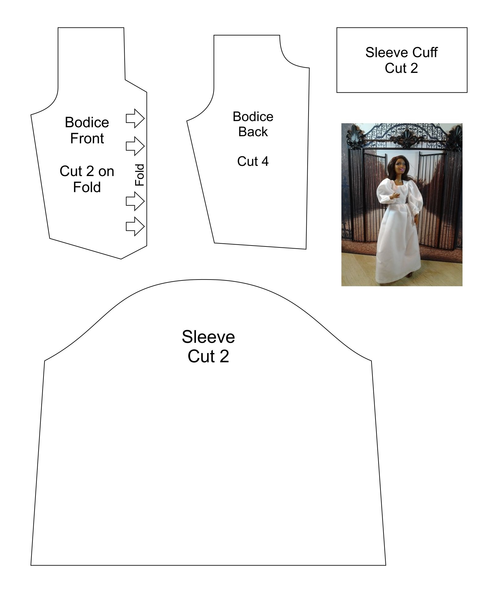 free printable barbie clothes patterns