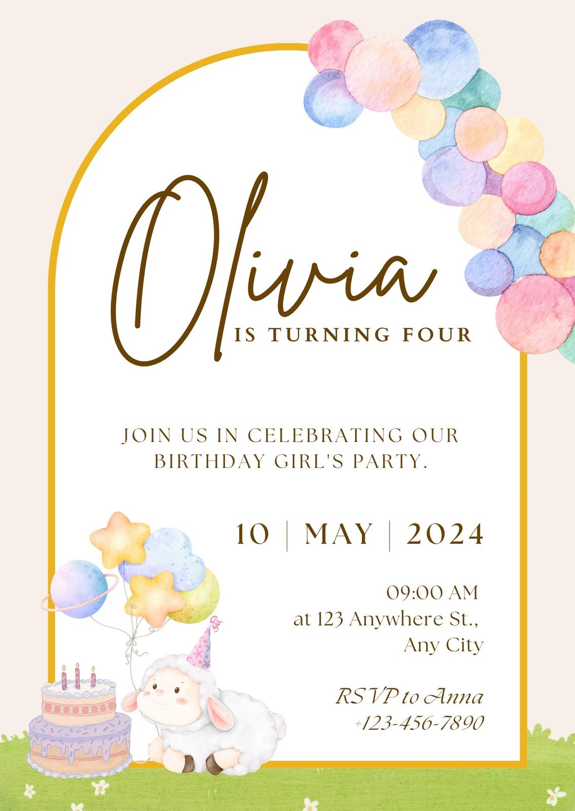 Free Printable Kids Birthday Invitation Templates Canva