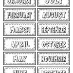 Free Printable Labels Template With Months Of The Year For Worksheets Library