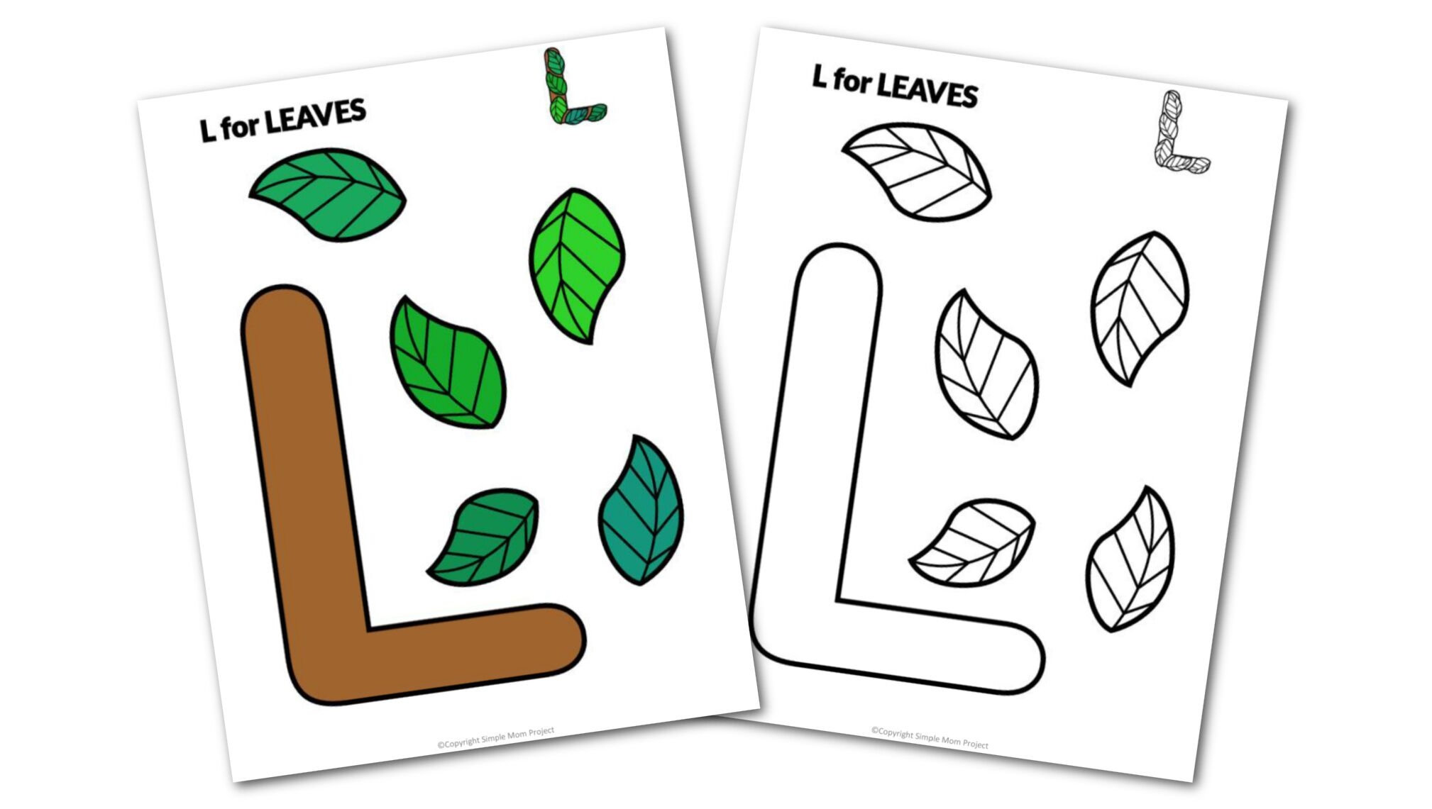 letter l template printable