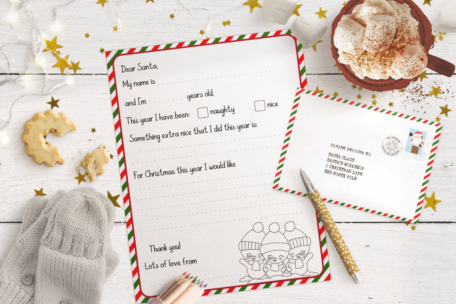 letter to santa printable template