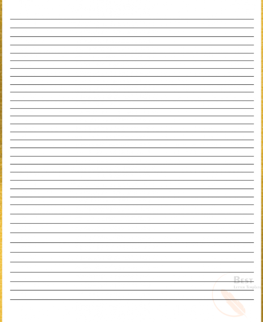 Free Printable Lined Paper Templates For Kids In PDF