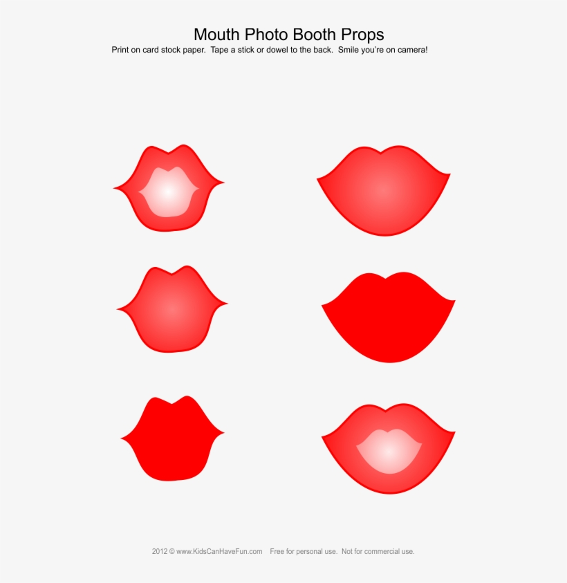 Free Printable Lips And Mustache Photo Booth Props Lips Photo Booth Props Printable Transparent PNG 531x762 Free Download On NicePNG