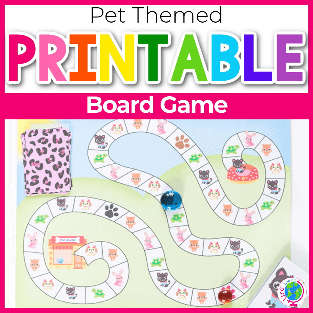 Free Printable Little Pet Matching Board Game