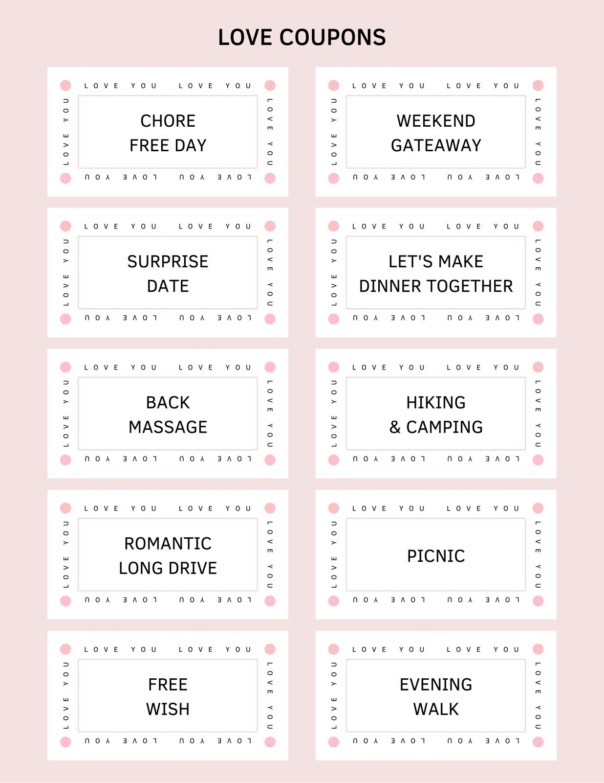 Free Printable Love Coupon Templates Canva Worksheets Library