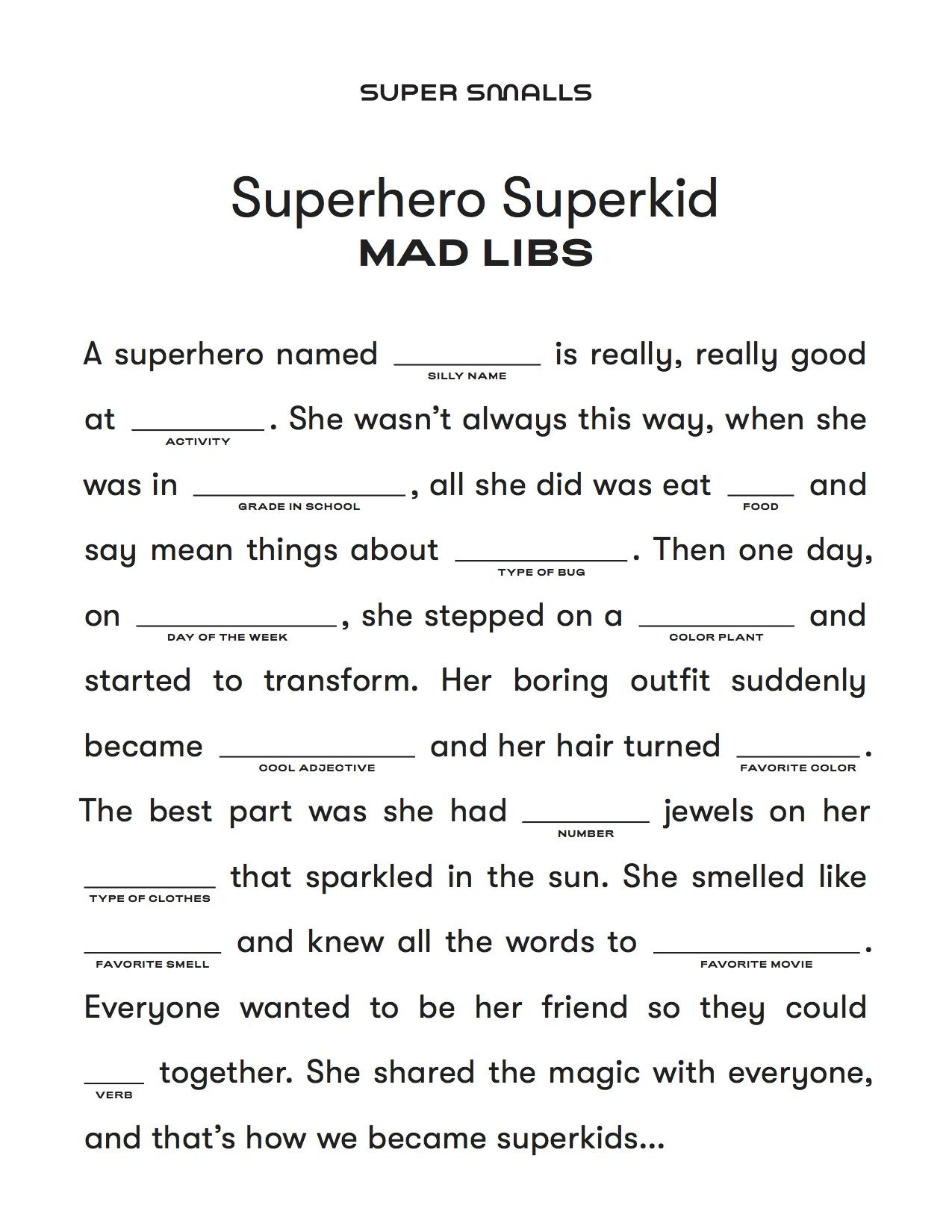mad libs for middle schoolers printable mad libs for middle schoolers printable