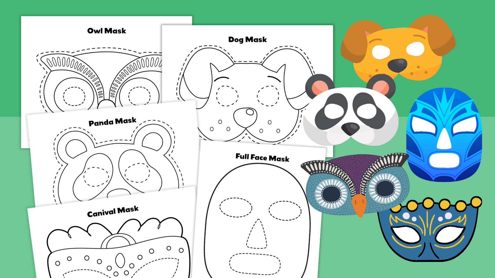 kids face mask pattern printable