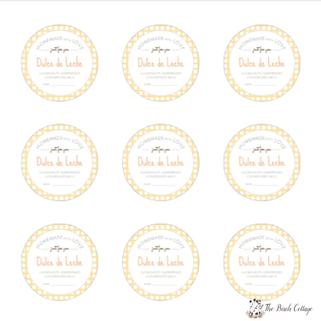 free printable canning labels
