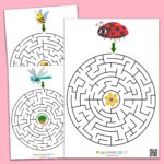 Free Printable Maze Game For Kindergarten Help To Find The Way