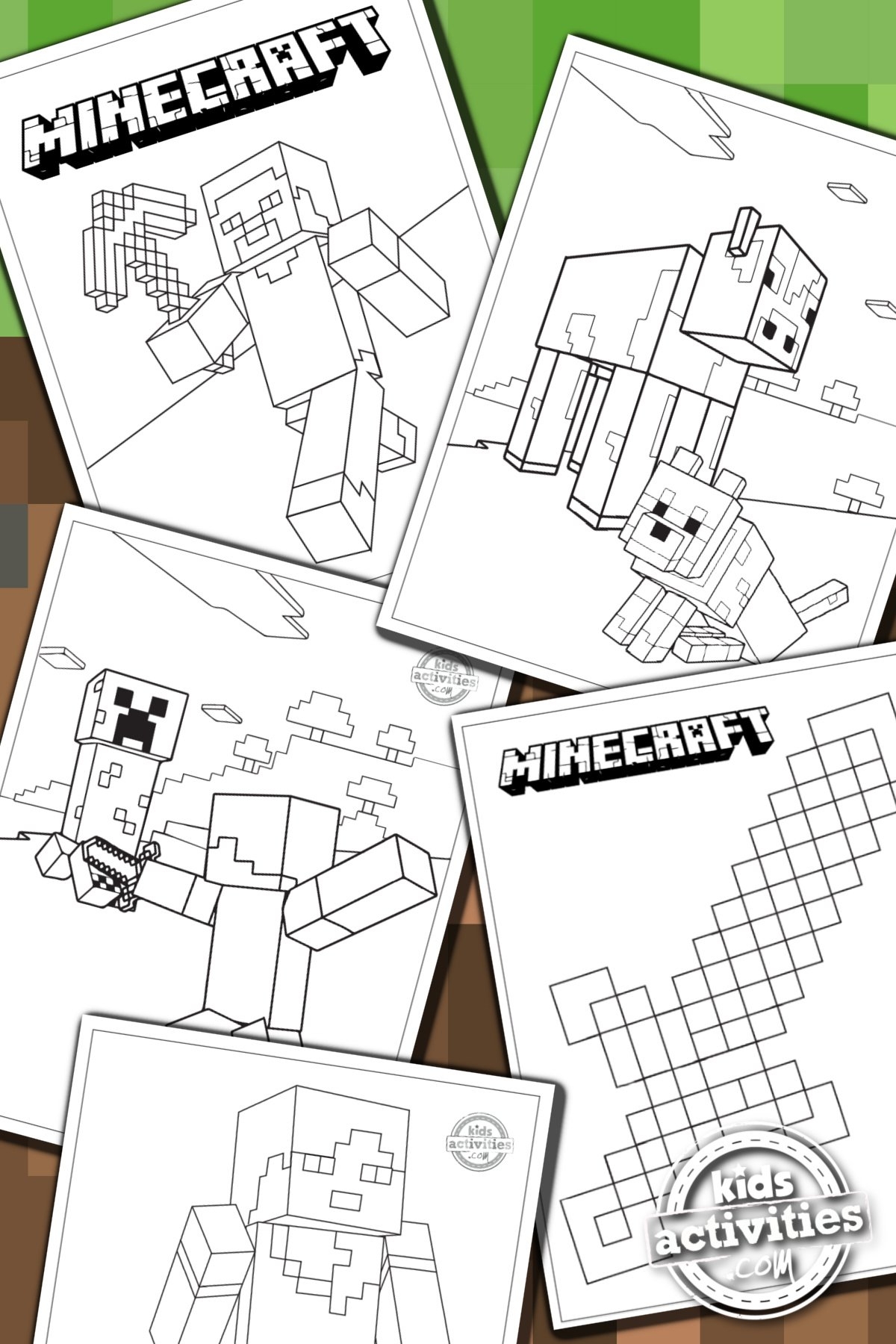 Free Printable Minecraft Coloring Pages For Kids Kids Activities 