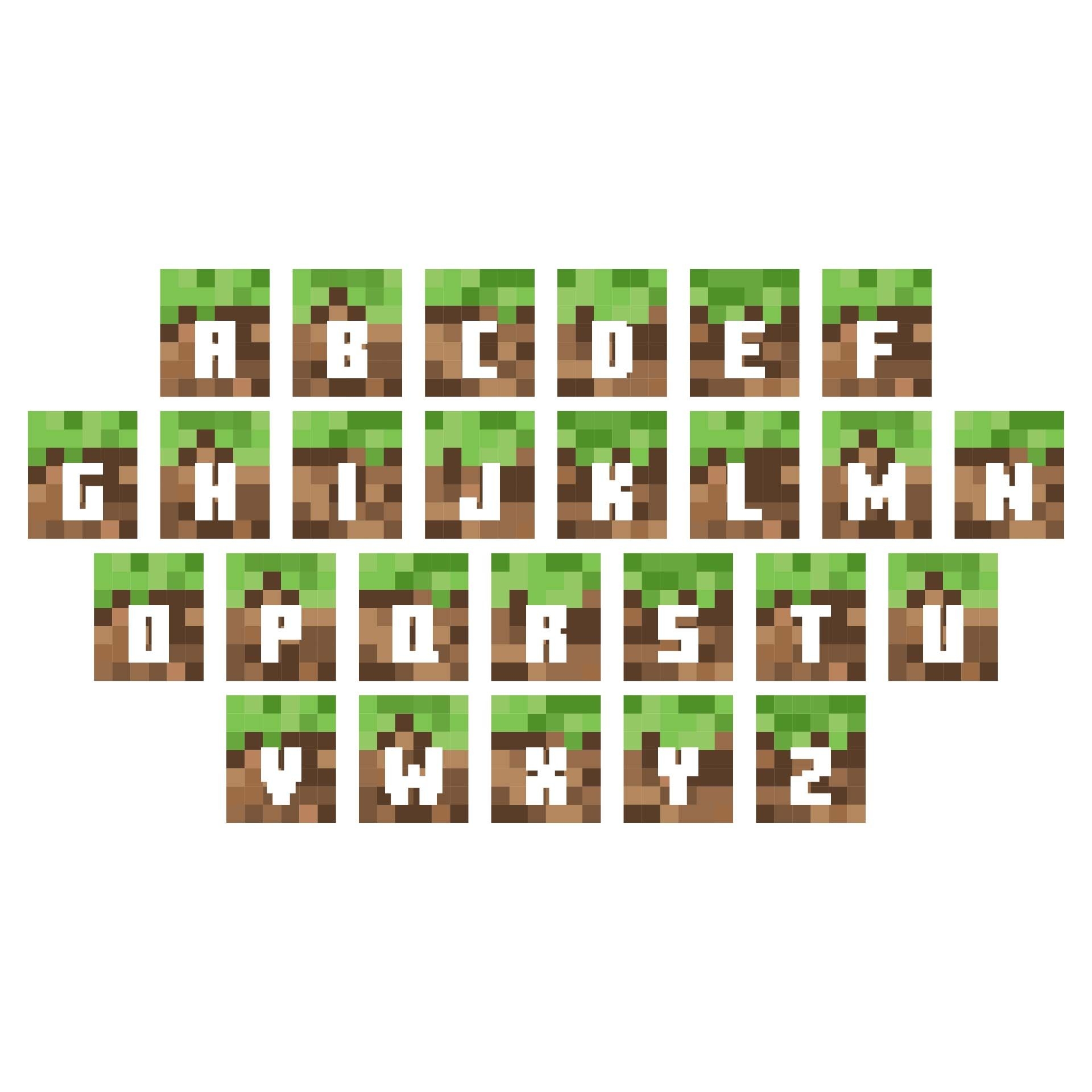 Free Printable Minecraft Letters Download Free Printable 