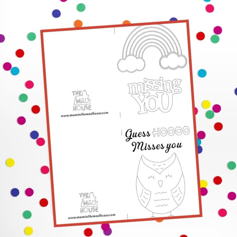Free Printable Miss You Cards To Colour Thoughtful And Creative