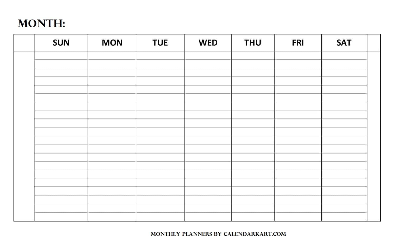 free printable schedule template