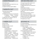 Free Printable Moving Checklist Personalized Moving Cards Worksheets Library
